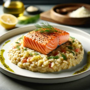 Risotto au Saumon au Cookeo