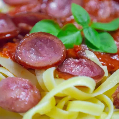 Pâtes au chorizo