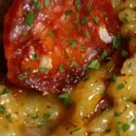 close up risotto chorizo cookeo