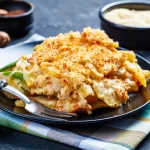 Part de gratin de chou fleur aux lardons