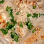 Assiette de poulet au mascarpone