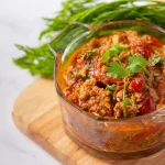 Petit bol de boeuf haché aux poivrons