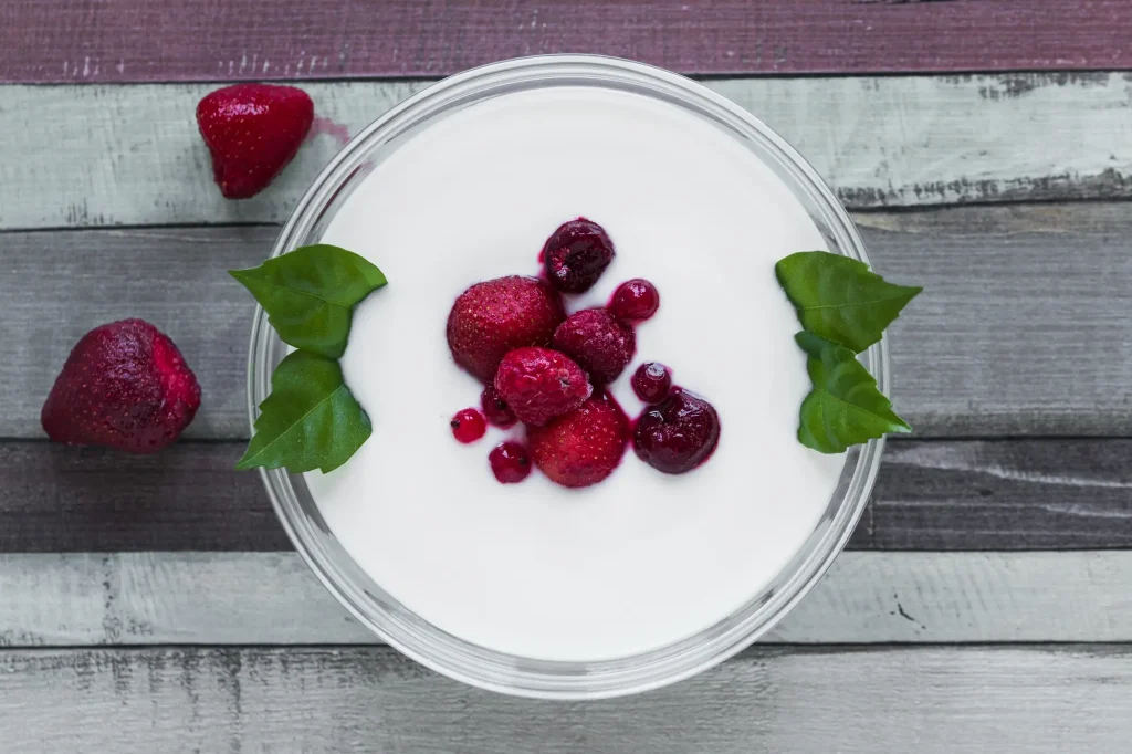Faisselles aux fruits rouges