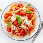Pâte à la sauce tomate mozzarella