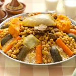 Assiette de couscous au boeuf