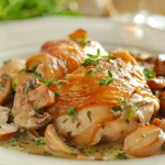 Assiette de dinde forestière