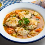 Assiette de blanquette de poisson