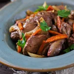 Assiette de joue de boeuf