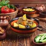 Bol de tajine d'agneau aux abricots