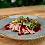 Assiette de magret de canard aux figues