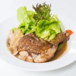 Assiette de canrd à la vanille