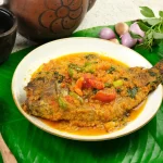 Assiette de dorade à la sauce colombo