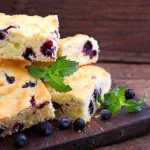 Part de moelleux aux myrtilles