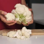 Chou-fleur en préparation