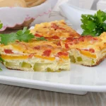 Part de clafoutis de légumes