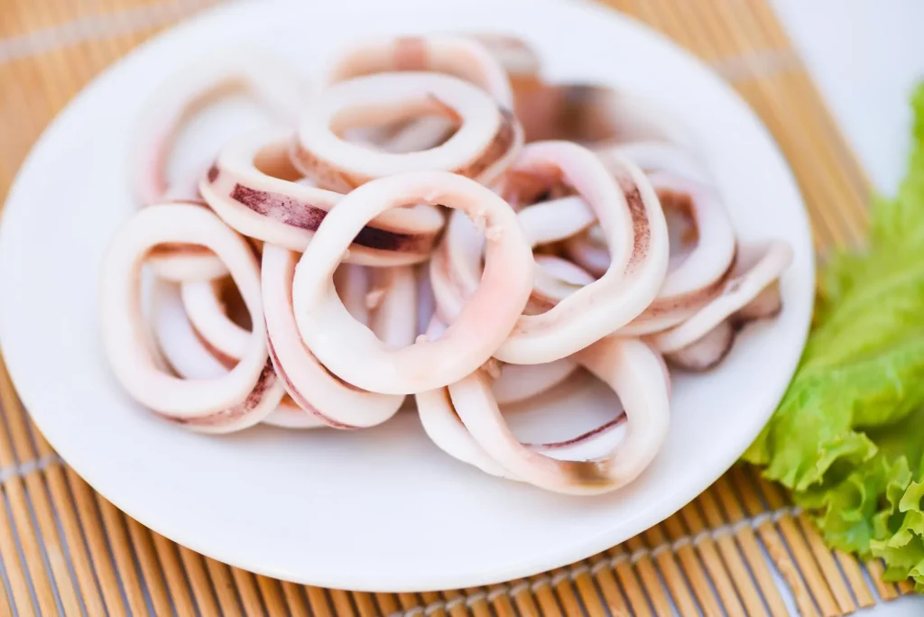 Calamars nécessaires à cette préparation