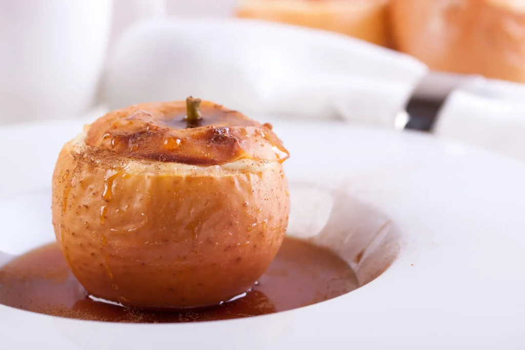 Pommes au miel et à la cannelle