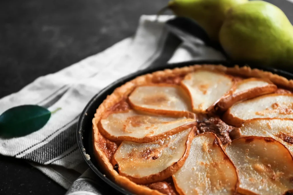 Tarte aux poire et chocolat