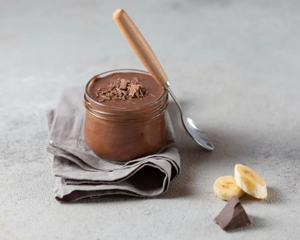 Ramequin de crème nutella banane