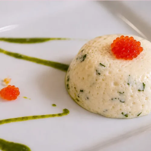 Assiette de mousseline de Saint-Jacques