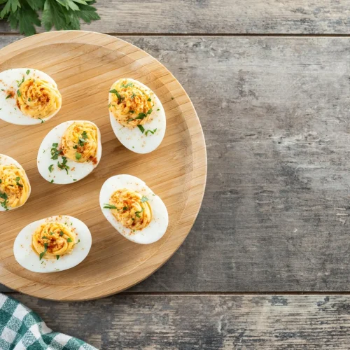 Plateau d'oeuf mimosa