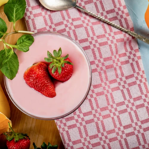 Petit bol de mousse de fruits