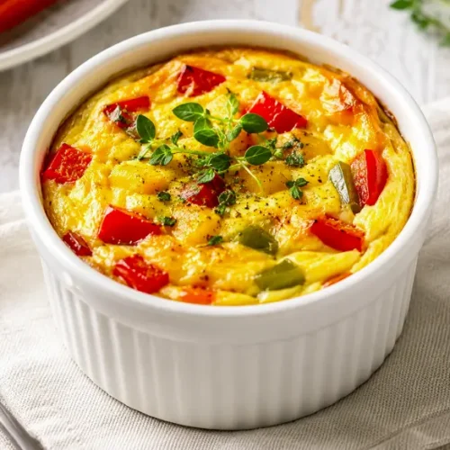 Ramequin de flan au poivron