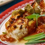 Assiette de morue basquaise