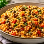 Assiette de riz façon bolognaise