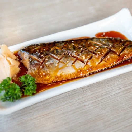 Assiette de maquereau au miso
